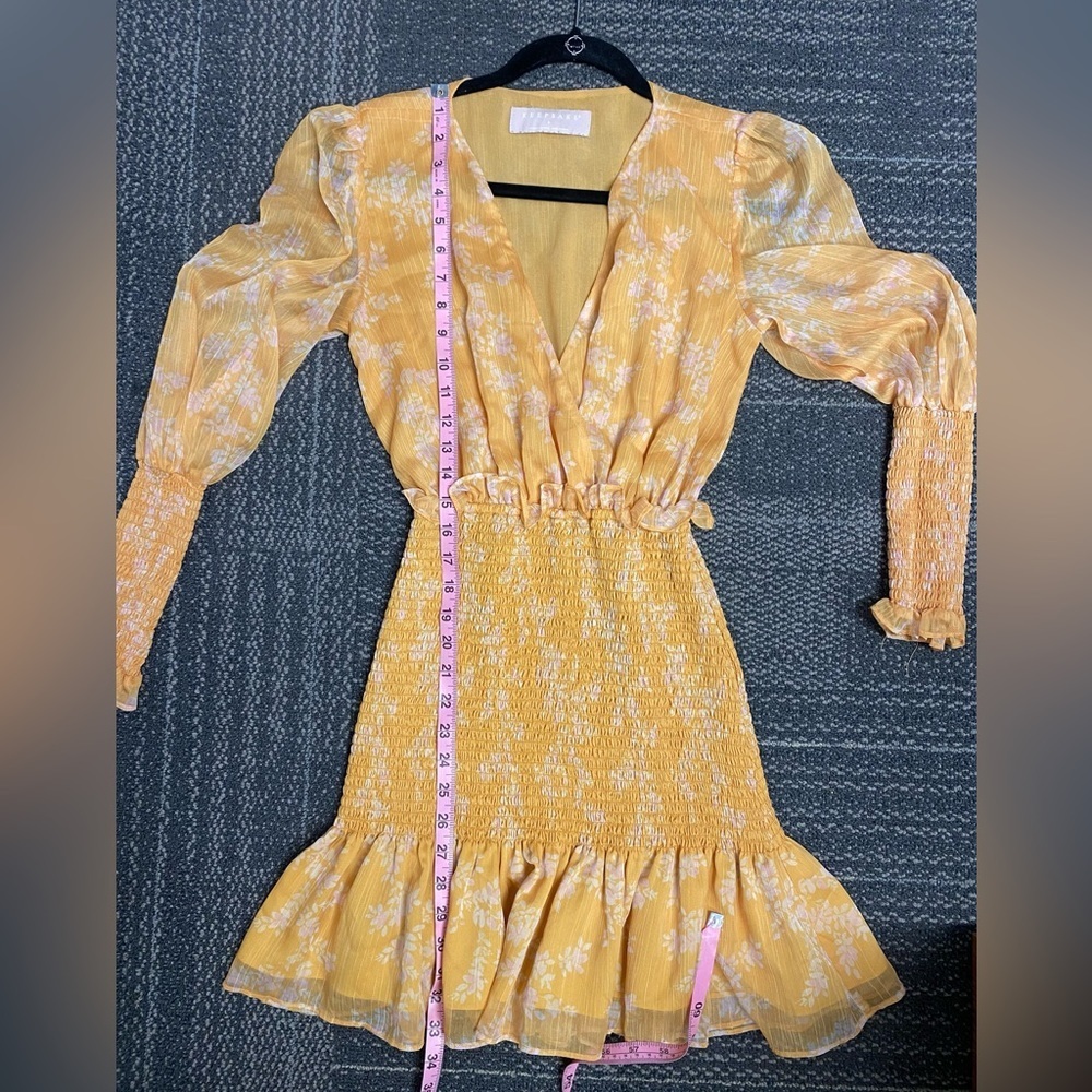 KEEPSAKE Embrace Mini Dress Golden Floral Size Small - Picture 8 of 12